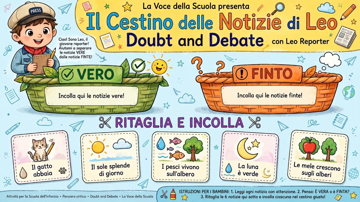 Doubt and Debate: il Gioco del Giornalista con Leo Reporter per insegnare a verificare