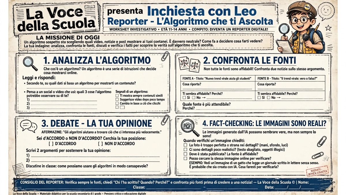 Doubt and Debate: il Gioco del Giornalista con Leo Reporter per insegnare a verificare