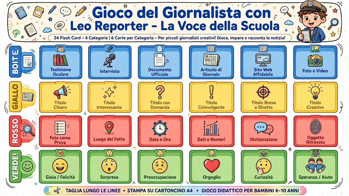 Doubt and Debate: il Gioco del Giornalista con Leo Reporter per insegnare a verificare