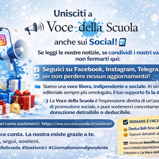 Unisciti a La Voce della Scuola anche sui Social!